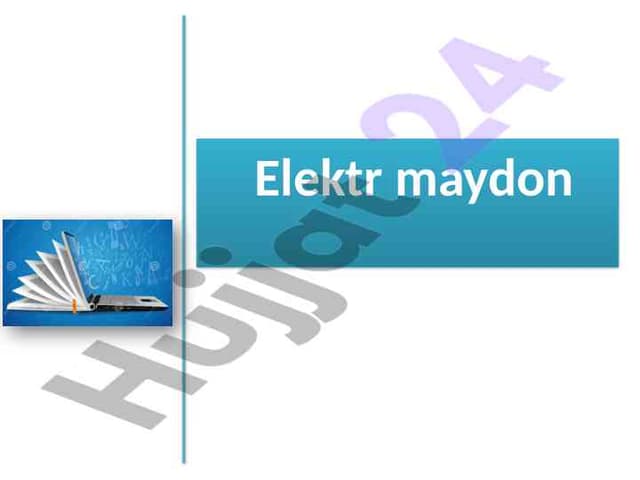 Elektr maydon
