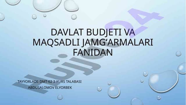 Ijtimoiy ta'minotning zarurligi va ijtimoiy-iqtisodiy mohiyatini