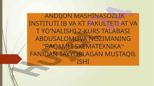 Differensial kuchaytirgichlar tahlili va sxemalari