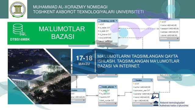 Ma'lumotlarni taqsimlangan qayta ishlash va internet