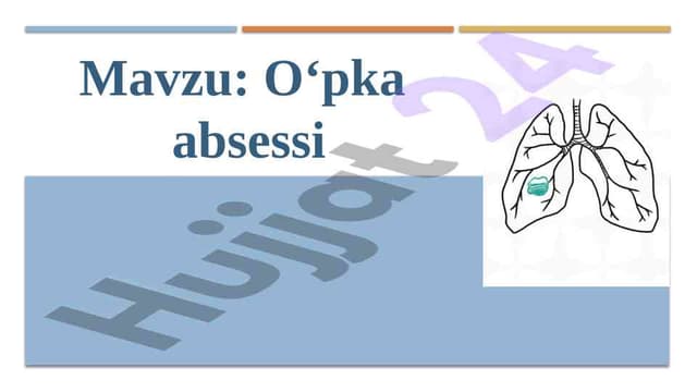 O‘pka  absessi