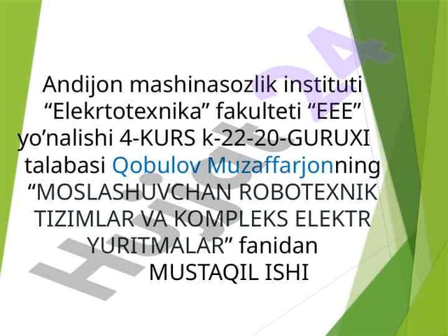 Qadamli matorlarning boshqaruv usullari