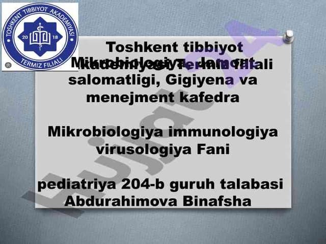 Bakteriyalar: Tuzilishi va Hayoti