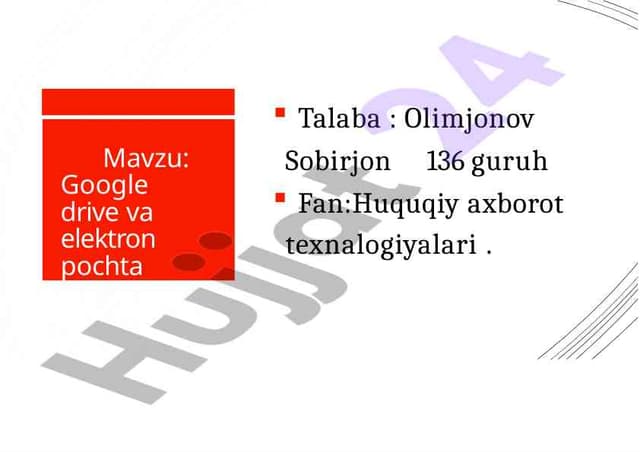 Yangi Google Drive va Elektron pochta imkoniyatlari