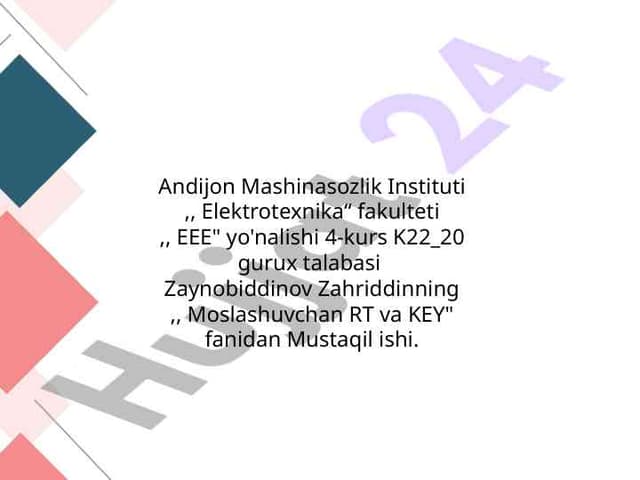 Sanoat robotlarini boshqarish tizimi
