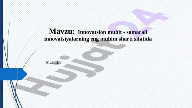 Innovatsiya sub’ektlarining qanday muvaffaqiyatsizligi.
