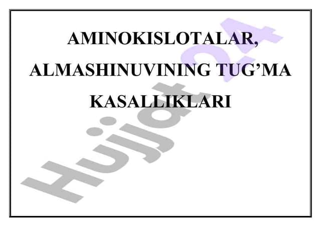 Oqsillar va O‘simliklar