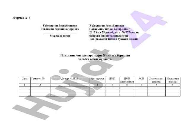 Plazma препараты: Формат А–4