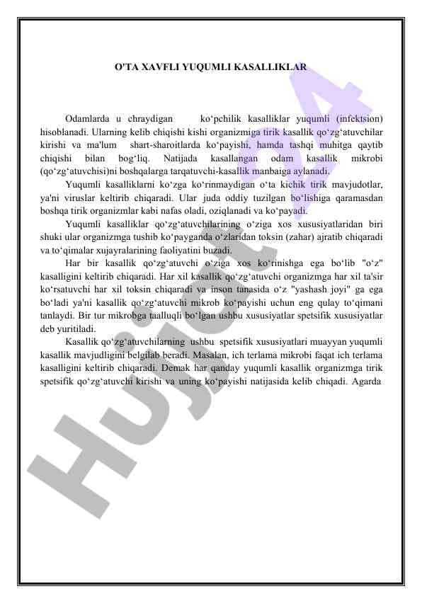 Yuqumli kasalliklar va viruslar